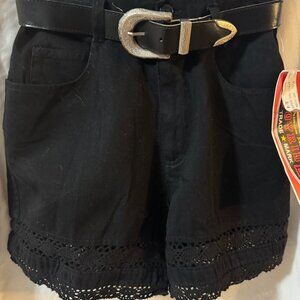 1990s JoyRide Black Women's Shorts | Denim | Women’s Three/Four